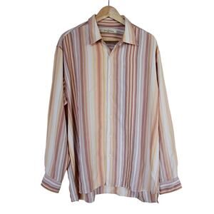 Tommy Bahama Men's striped Long sleeve button-down shirt size XL